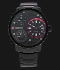 Expedition EXF-6718-MTBIPBARE Man Triple Time Zones Black Dial Stainless Steel-0
