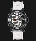 Expedition Sport E 6722 MH RIPBAGY Man Skeleton Dial White Rubber Strap-0