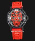 Expedition Sport E 6722 MH RIPBARE Man Skeleton Dial Red Rubber Strap-0