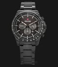 Expedition E 6744 MC BEPBA Chronograph Men Black Dial Ion Plating Case Black Stainless Steel Strap-0