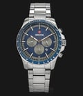 Expedition E 6744 MC BTUBU Chronograph Men Blue Dial Stainless Steel Strap-0