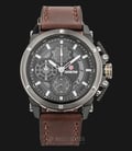 Expedition Chronograph E 6748 MC LEPBAYL Men Grey Dial Brown Leather Strap-0