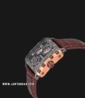 Expedition E 6757 BF LGRBA Ladies Black Dial Brown Leather Strap-1