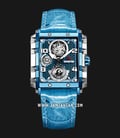 Expedition E 6757 BF LTULB Ladies Blue Dial Blue Leather Strap-0