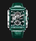 Expedition Chronograph E 6757 MC LTZGN Men Green Dial Green Leather Strap-0