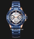 Expedition E 6760 BF BURBU Mother Of Pearl Dial Blue Stainless Steel Strap-0