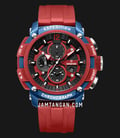 Expedition Chronograph E 6781 PMC RTURE Men Black Dial Red Rubber Strap-0