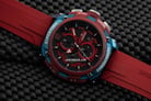 Expedition Chronograph E 6781 PMC RTURE Men Black Dial Red Rubber Strap-5