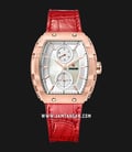 Expedition E 6782 BF LRGSLRE Ladies Mother Of Pearl Dial Red Leather Strap-0