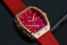 Expedition Ladies E 6782 BF RRGRE Red Dial Red Rubber Strap-4
