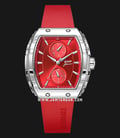 Expedition Ladies E 6782 BFRSSRE Red Dial Red Rubber Strap-0
