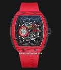 Expedition Automatic E 6782 MA RIPBARE Black Dial Red Rubber Strap-0
