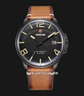 Expedition E 6789 MD LIPBAIV Men Black Dial Brown Leather Strap-0