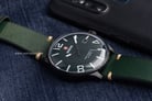 Expedition Modern Classic E 6789 MD LIPGN Men Green Dial Green Leather Strap-3