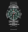Expedition EX 6791 MC BIPGN Chronograph Men Green Dial Gunmetal Stainless Steel Strap-0
