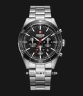Expedition EX 6791 MC BSSBA Chronograph Men Black Dial Stainless Steel Strap-0