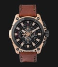 Expedition E 6793 MC LBRBA Chronograph Black Dial Brown Leather Strap-0
