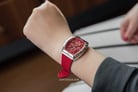 Expedition Ladies E 6800 BF RSSRE Red Dial Red Rubber Strap-11