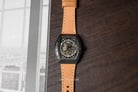 Expedition Automatic E 6800 MA LIPBAIV Black Skeleton Dial Light Brown Leather Strap-2