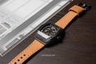 Expedition Automatic E 6800 MA LIPBAIV Black Skeleton Dial Light Brown Leather Strap-3