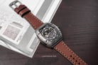 Expedition Automatic E 6800 MA LTPBABO Black Skeleton Dial Brown Leather Strap-1