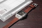 Expedition Automatic E 6800 MA LTPBABO Black Skeleton Dial Brown Leather Strap-3