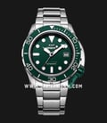 Expedition E 6809 MA BSSGN Automatic Men Green Dial Stainless Steel Strap + Extra Nylon Strap-0