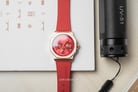 Expedition Ladies E 6816 BF RRGRE Glamour Red Dial Red Rubber Strap-6