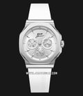 Expedition Ladies E 6816 BF RSSSL Glamour Silver Dial White Rubber Strap-0