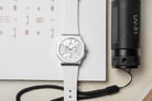 Expedition Ladies E 6816 BF RSSSL Glamour Silver Dial White Rubber Strap-5