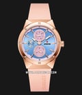 Expedition Ladies E 6818 BF RRGLBPN Light Blue Dial Pink Rubber Strap-0