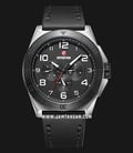 Expedition Modern Classic E 6823 MF LTBBA Men Black Dial Black Leather Strap-0