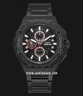 Expedition Chronograph E 6824 MC BIPBARE Men Black Dial Black Stainless Steel Strap + Extra Strap-0