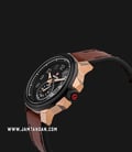 Expedition Sport E 6825 MS LBRBA Men Black Dial Brown Leather Strap-1