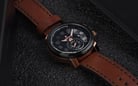 Expedition Sport E 6825 MS LBRBA Men Black Dial Brown Leather Strap-3