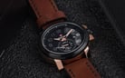 Expedition Sport E 6825 MS LBRBA Men Black Dial Brown Leather Strap-4