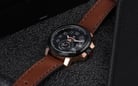 Expedition Sport E 6825 MS LBRBA Men Black Dial Brown Leather Strap-5