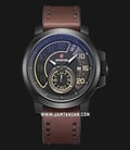 Expedition Sport E 6825 MS LIPBAIV Men Black Dial Brown Leather Strap-0
