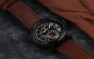 Expedition Sport E 6825 MS LIPBAIV Men Black Dial Brown Leather Strap-3