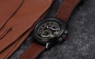 Expedition Sport E 6825 MS LIPBAIV Men Black Dial Brown Leather Strap-5