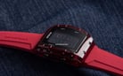 Expedition Ladies E 6827 MH RIPBARE Digital Dial Red Rubber Strap-7