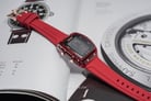 Expedition Ladies E 6827 MH RRGBARE Digital Dial Red Rubber Strap-3