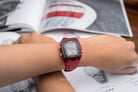 Expedition Ladies E 6827 MH RRGBARE Digital Dial Red Rubber Strap-6