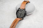 Expedition Modern Classic E 6829 MF LIPBAIV Black Dial Brown Leather Strap-4