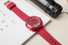 Expedition Ladies E 6831 MH RRGRE Red Digital Analog Dial Red Rubber Strap-4