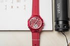 Expedition Ladies E 6831 MH RRGRE Red Digital Analog Dial Red Rubber Strap-5