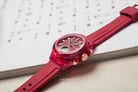 Expedition Ladies E 6831 MH RRGRE Red Digital Analog Dial Red Rubber Strap-6
