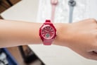 Expedition Ladies E 6831 MH RRGRE Red Digital Analog Dial Red Rubber Strap-7
