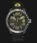 Ferrari 0830337 Redrev T Men Black Dial Black Silicone Watch-0