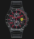 Ferrari Revo 0830361 Chronograph Men Black Dial Black Stainless Steel Strap-0